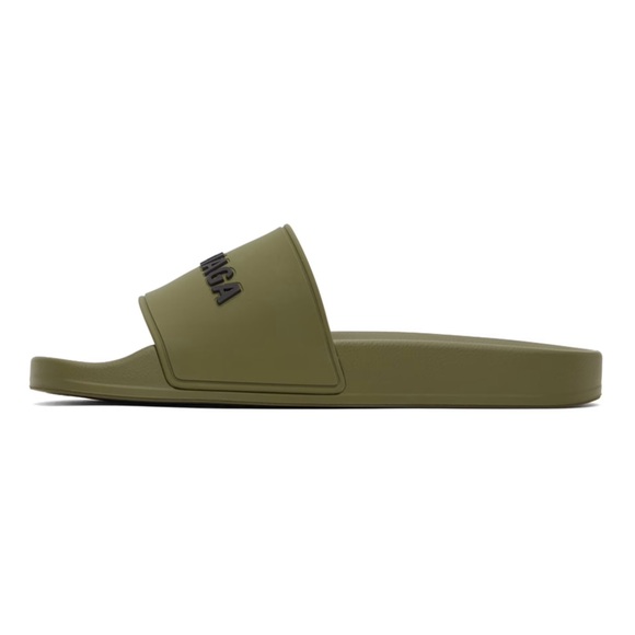 Balenciaga Pool slides kaki/black - Picture 3 of 11